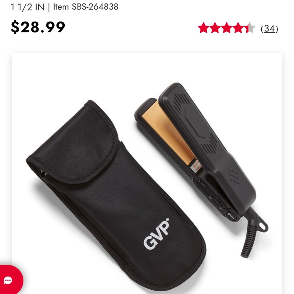 Travel Size Flat Iron + Case